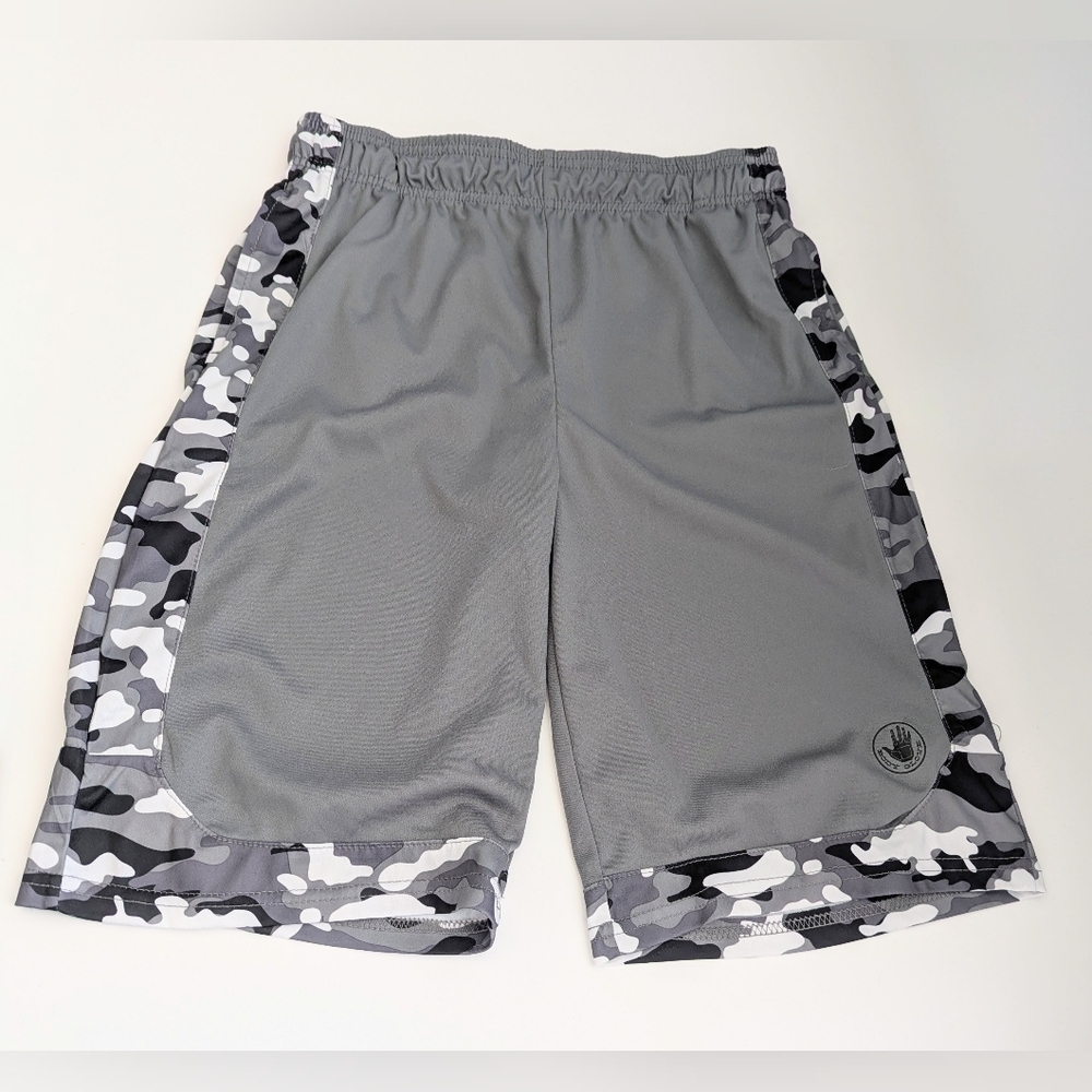 Body Glove Kids' (XL/18) Athletic/Leisure Elastic Waistband Shorts w/Camo Accent